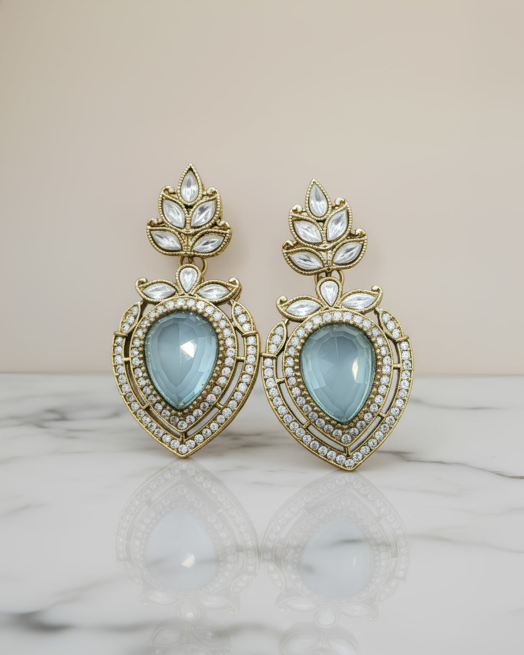 Crown Polki Earrings