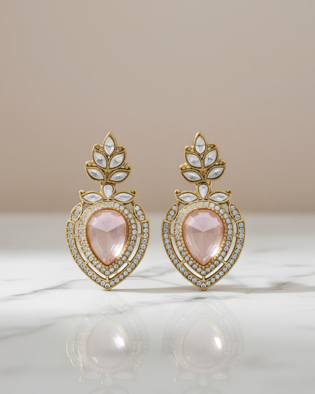 Crown Polki Earrings