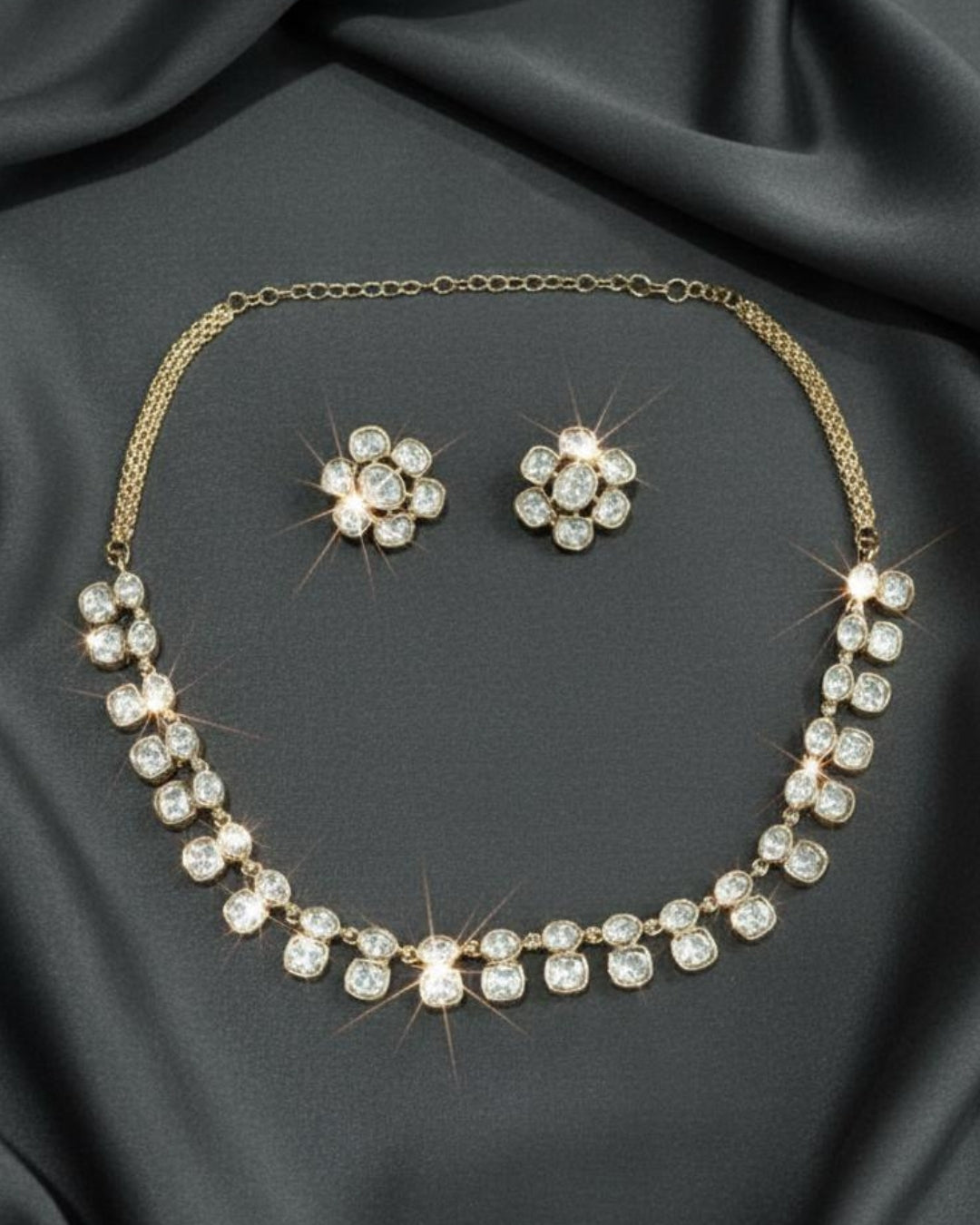 Polki Floral Choker Set