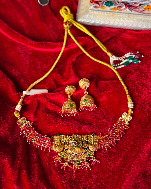 Regal Rani Bead Heritage Choker Set