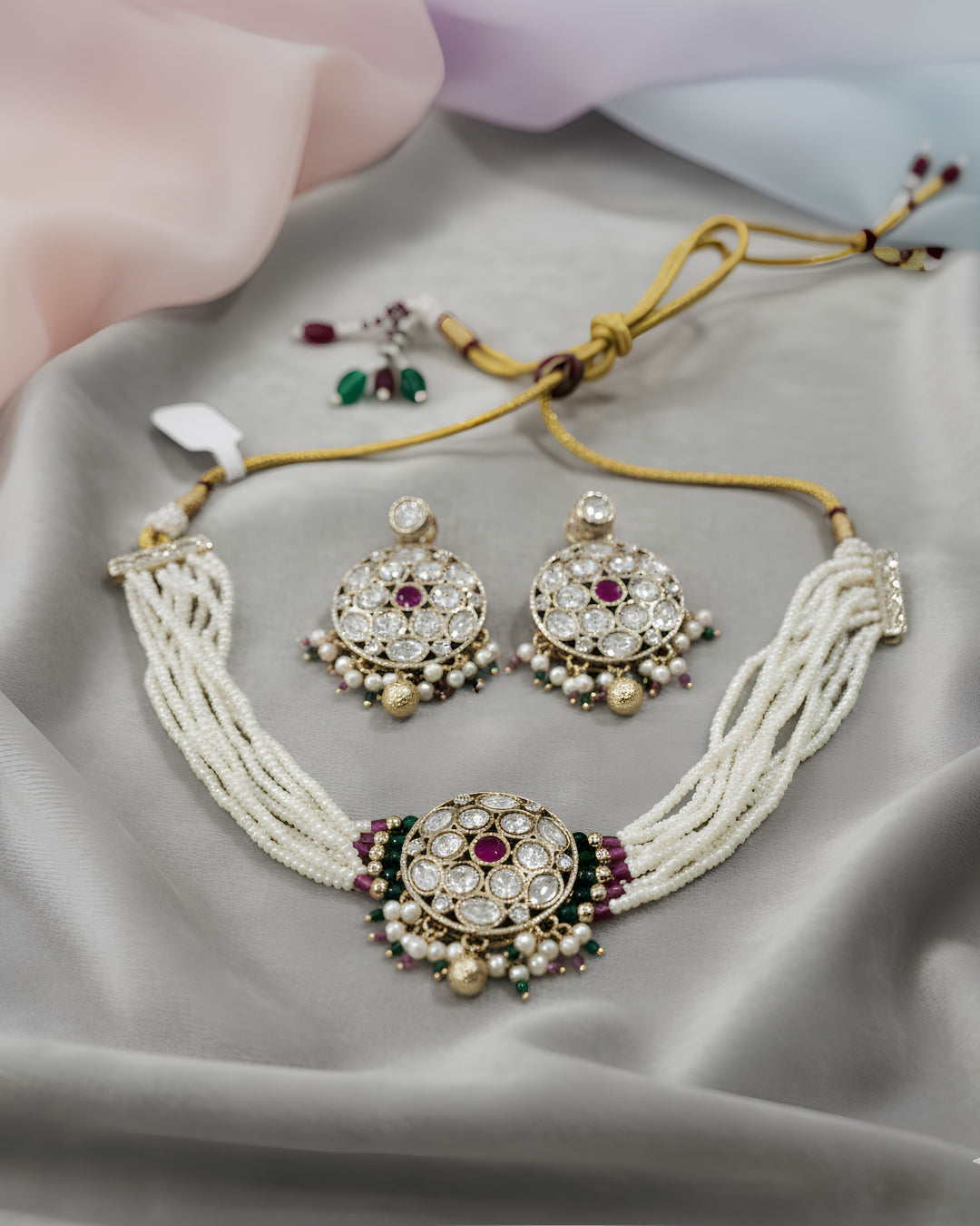 Royal Polki Pearl Choker Set