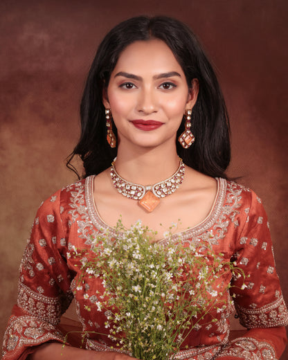Tayani Kundan Necklace – A Regal Symphony of Elegance 💚✨