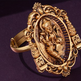 Majestic Lakshmi Temple Ring – A Divine Masterpiece