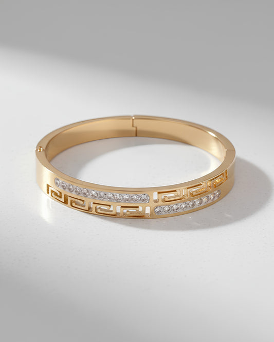 Spiral Pattern Anti-Tarnish Bracelet