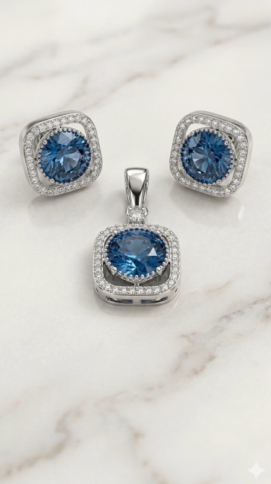 Celeste Swarovski Pendant Set