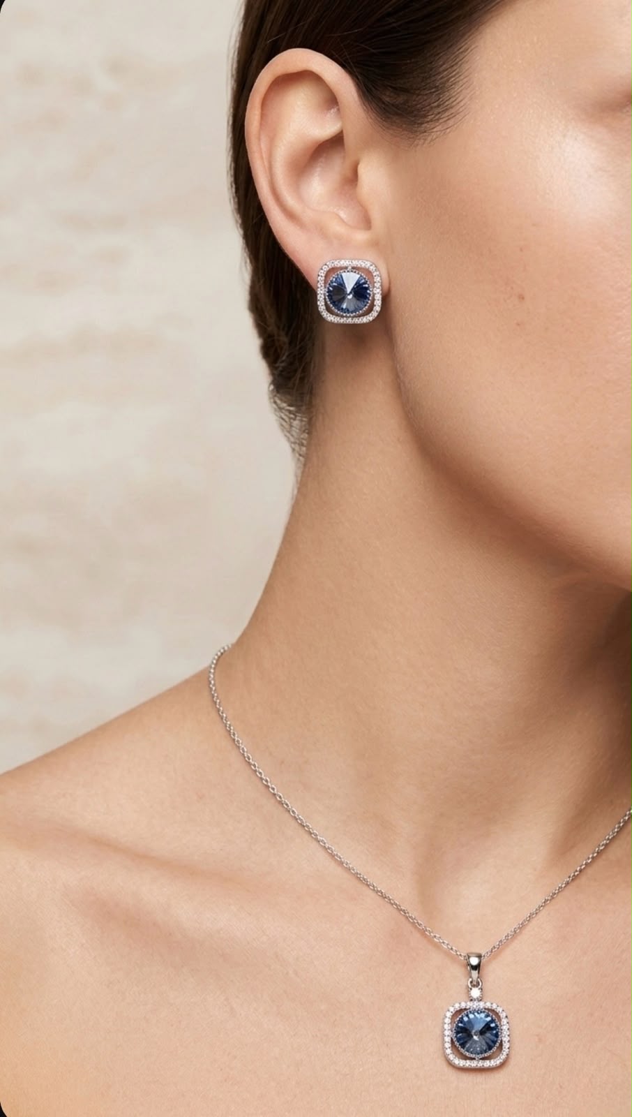 Celeste Swarovski Pendant Set