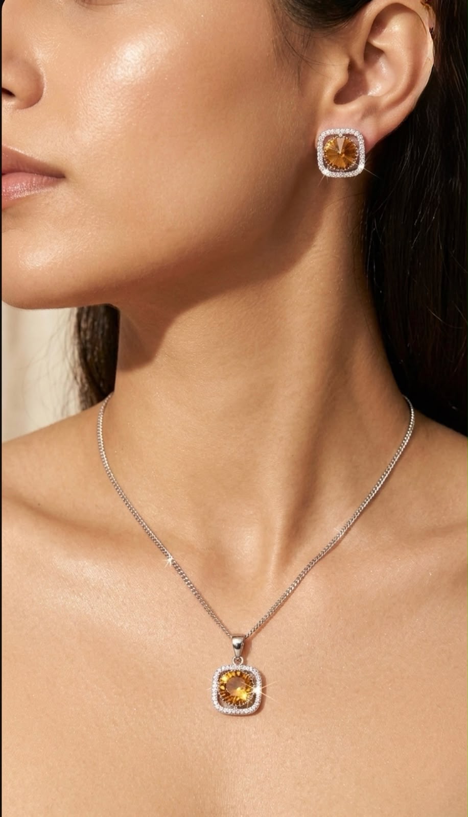 Celeste Swarovski Pendant Set