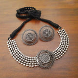 Elegant Oxidized Choker Set – A Timeless Vintage Charm