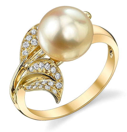 Graceful Pearl & AD Ring – A Timeless Beauty
