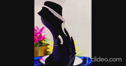 Celestial Elegance – American Diamond Choker Set