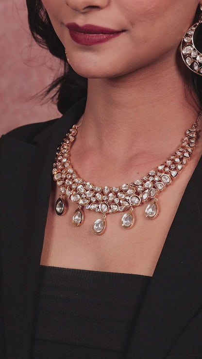 Exquisite Kundan & Polki Necklace Set